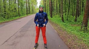 Упражнения на прокат на лыжероллерах