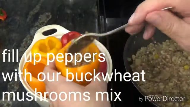WOW.DELICIOUS Bell Peppers Stuffed With Buckwheat And Mushrooms.Очень вкусные фаршированные перцы.