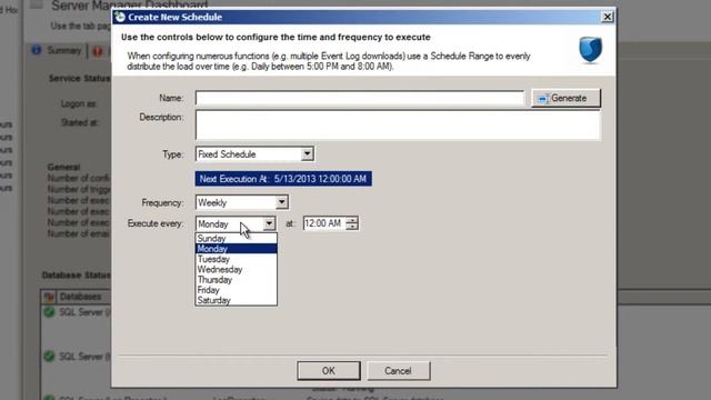 Event Log Management and Execution Frequency - Server Manager "Schedules" смотреть онлайн