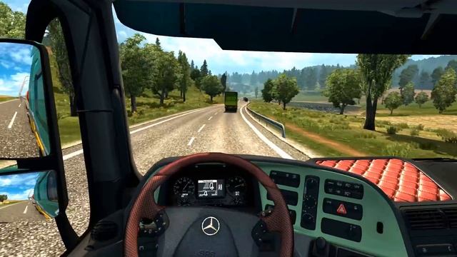 Euro Truck Simulator 2 - Mercedes Truck Transporting 19 Tons of Sodium Hydroxide смотреть онлайн