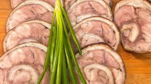 Рулет из свинины! Домашняя колбаса из свиной рульки!