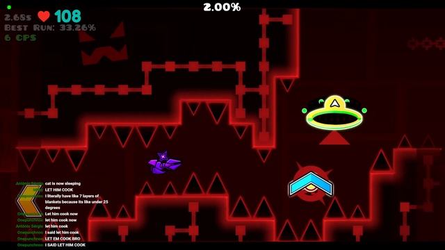 Bloodbath 92% - Geometry dash - Stream #1 (S2) смотреть онлайн
