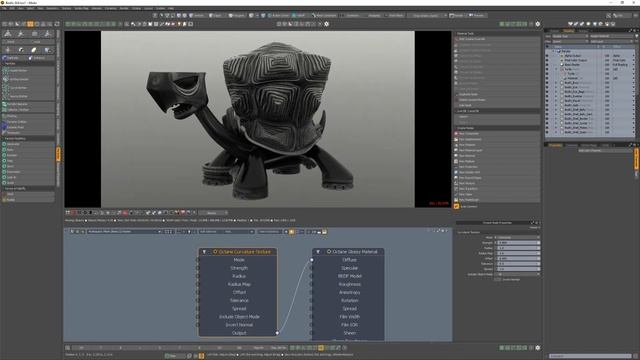 Modo _ Octane Render_ Curvature Texture Node смотреть онлайн