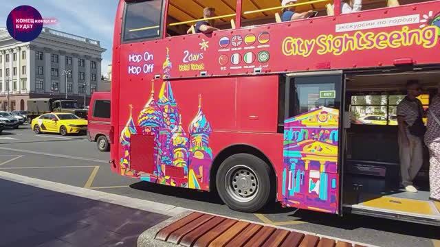 ЖИЗНЬ В МОСКВЕ. Прокатились (экскурсия) на двухэтажном автобусе City Sightseeing Russia по Москве. смотреть онлайн