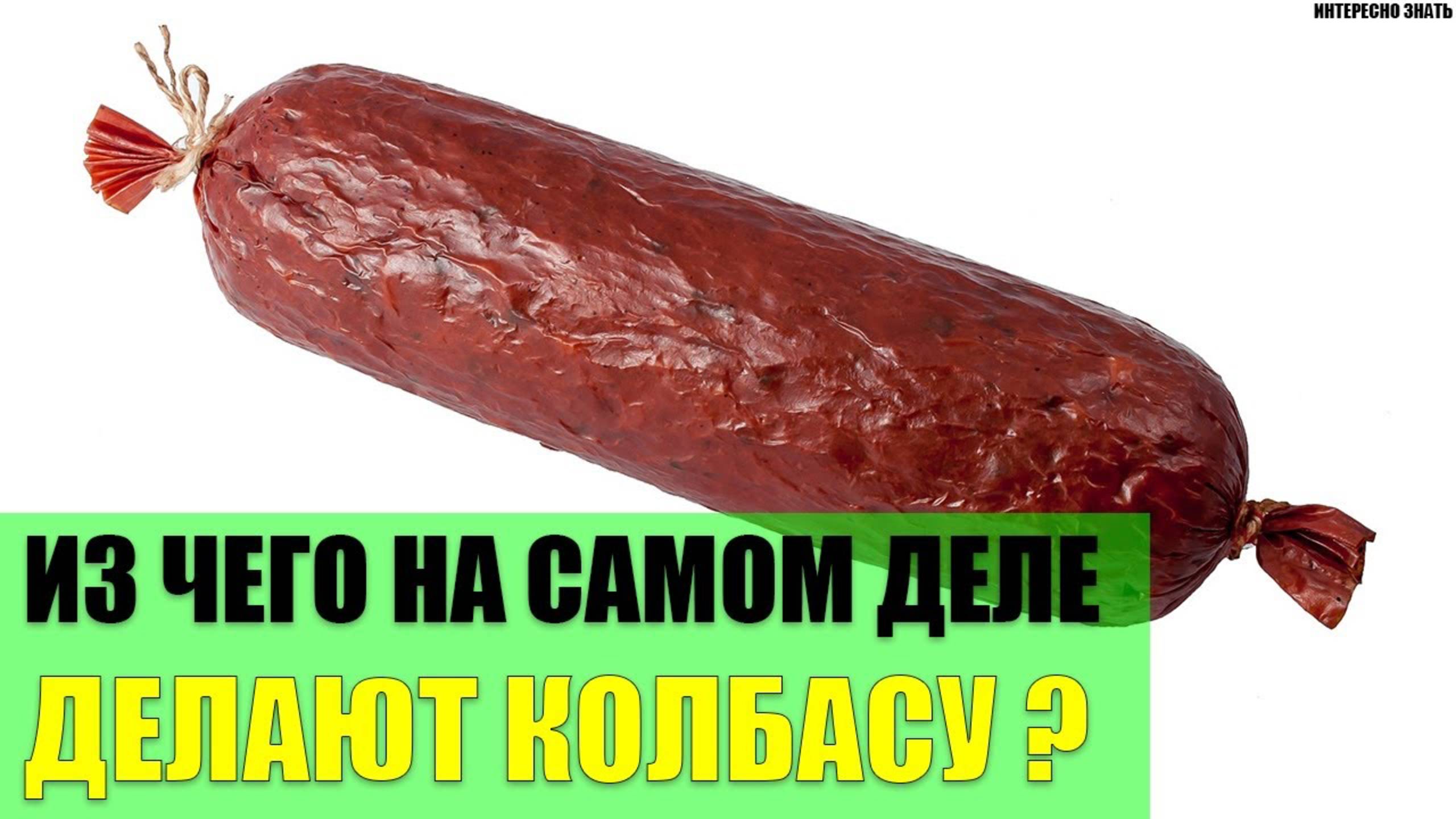 Из чего на самом деле делают колбасу? смотреть онлайн