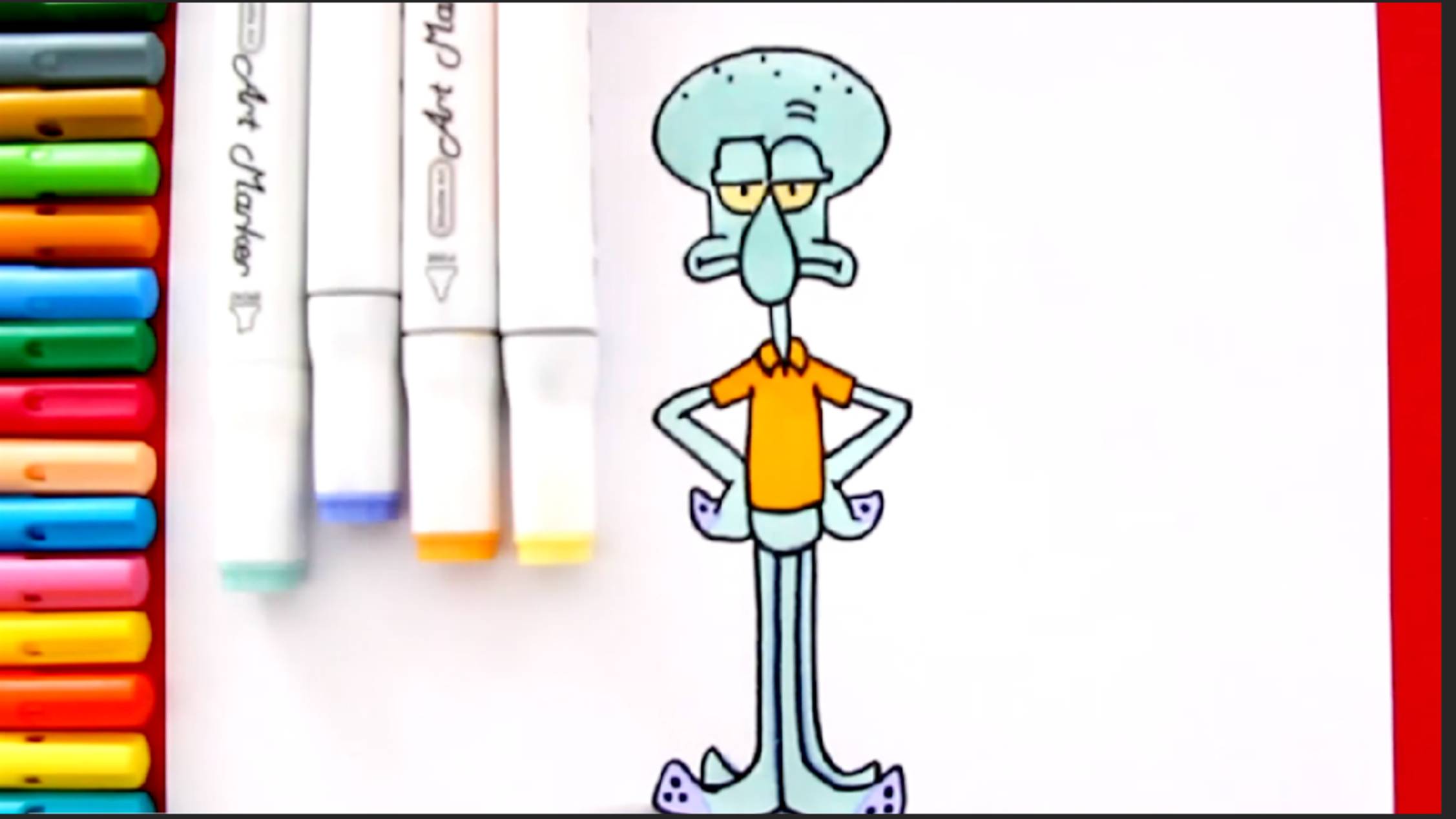 Нарисовать СКВИДВАРДА легко! – Рисуем Сквидварда (Губку Боба) легко! смотреть онлайн