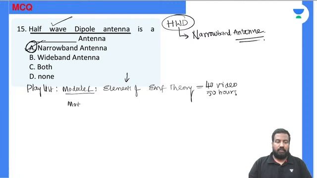 MCQ on Antenna - 5 | GATE 2023 Exam | G Chaitanya Reddy смотреть онлайн