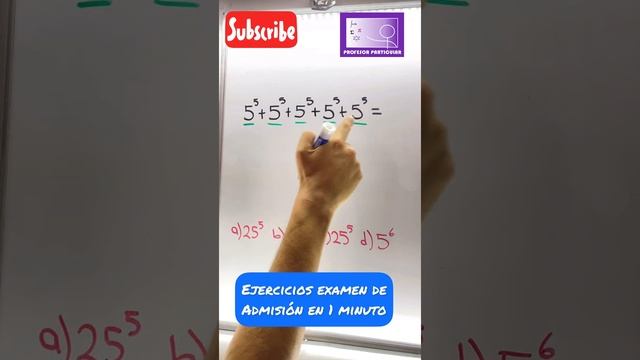 ☑️Ejercicios examen de admisión en 1 minuto #19 смотреть онлайн