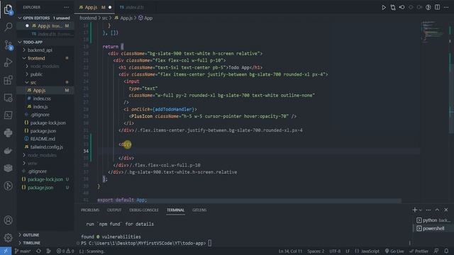 Django React todo-app проект. Получаем данные API через axios #5 смотреть онлайн