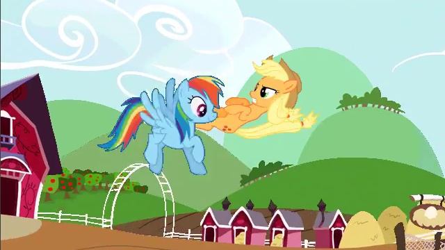 MLP:Fighting Is Magic - Applejack vs Rainbow Dash смотреть онлайн