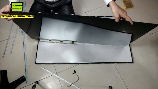 LG 47 inch 3D LED Tv Screen Tear down disassembly - what is inside in 3D Tv