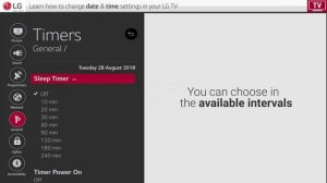 Date & Time Settings in LG Smart TVs