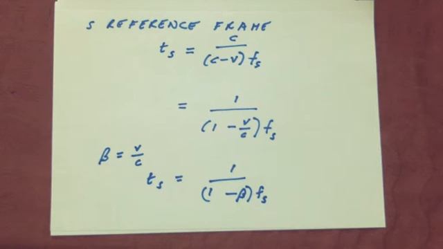 Relativistic Red Shift Doppler Effect. Derivation. YouTube video. смотреть онлайн