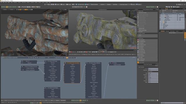 Modo _ Octane Render_ Color Correction Node смотреть онлайн
