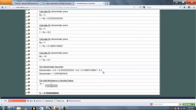 Parallel Resistor Calculator смотреть онлайн