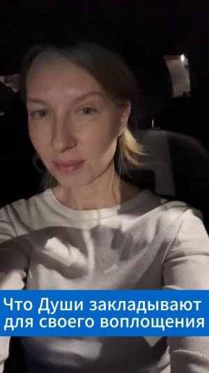 Что Души закладывают для своего воплощения