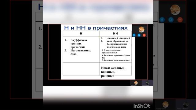 Подготовка к ОГЭ онлайн. Одна и две Н в разных частях речи. https://vk.com/onlainrepetitorrusha смотреть онлайн