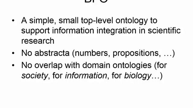Introduction to Basic Formal Ontology (2015): Part One смотреть онлайн