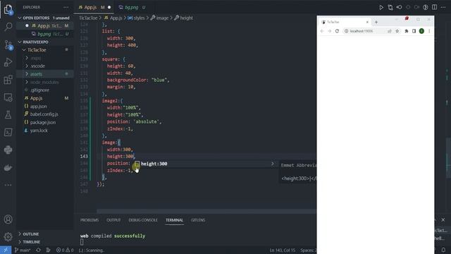 React Native Крестики-нолики для начинающих. Стили. Конец #7 смотреть онлайн