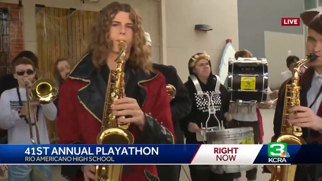 Playathon music returns to campus of Rio Americano High in Sacramento смотреть онлайн