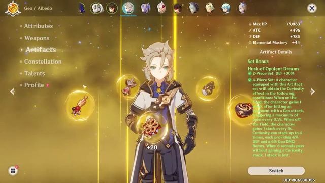 E skill party Genshin Impact (Nahida and Albedo combo) смотреть онлайн