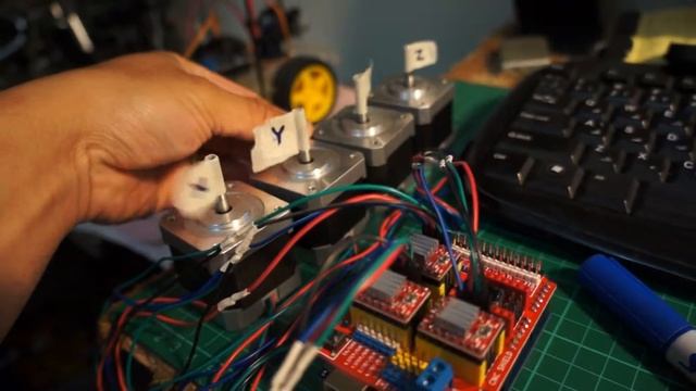 Testing GRBL 0.9 On NEMA17, Arduino UNO