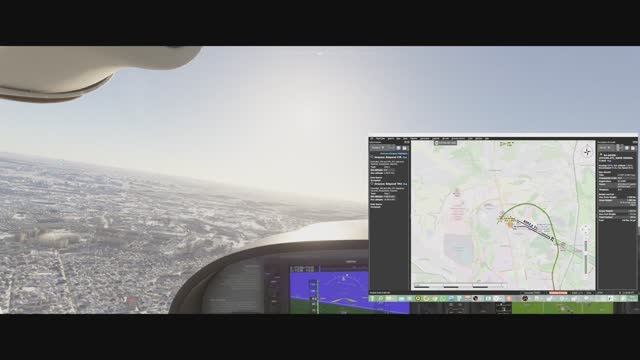 MSFS2024  и LittleNavmap на планшете.