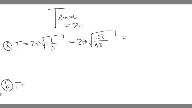 What is the period of a simple pendulum 53cm long (a) on the Earth, and (b) when it is in a freely смотреть онлайн