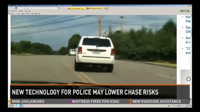 Police officers now have a James Bond 007 gadget to use during chases смотреть онлайн