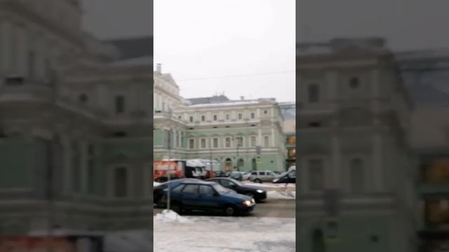Санкт-Петербург. Театральная площадь. Памятник Н.А. Римскому-Корсакову. 12.12.2021. смотреть онлайн