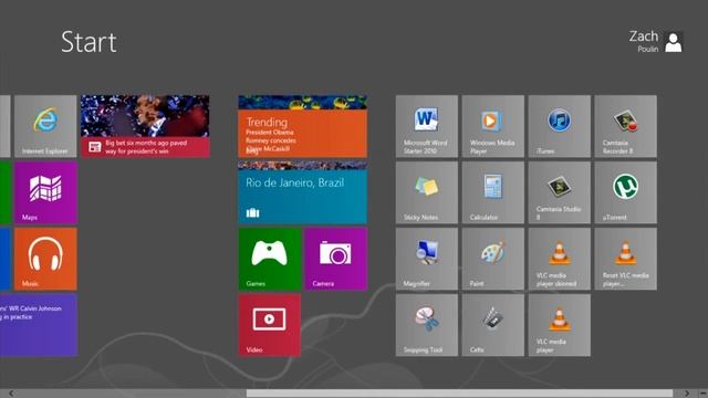 How to toggle between the Start Screen and Desktop in Windows 8 смотреть онлайн