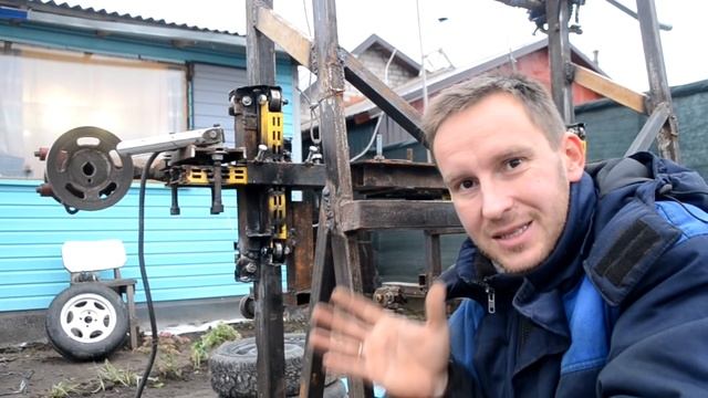 DIY(ПИЛОРАМА НА КОЛЕНКЕ) РОЛИКИ НА КАРЕТКУ!! ПЕРВЫЙ ЗАПУСК )DIY (SAWMILL