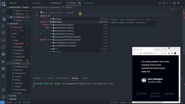 Проект React + Tailwind.My_bank_app Клиент Компонент #10 #reactjs #проект #django #js #python #react смотреть онлайн