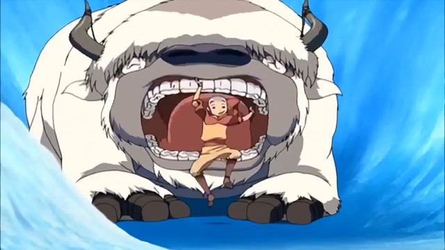 Avatar The Last Airbender: This is Appa, my flying bison! Right..!? This is Katara my flying sister смотреть онлайн