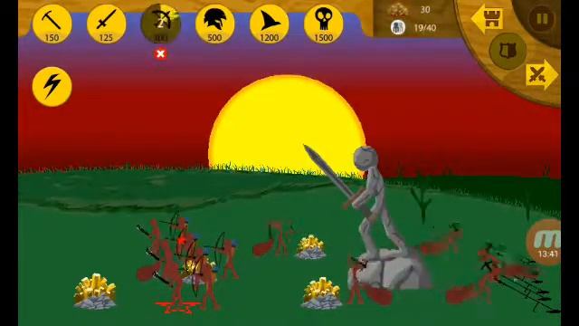 Я играю в Stickman Лучники 1 серия