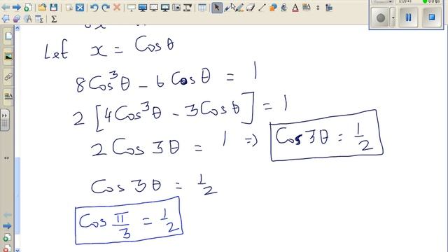 Obtain an expression for Cos 3θ in terms of Cosθ смотреть онлайн