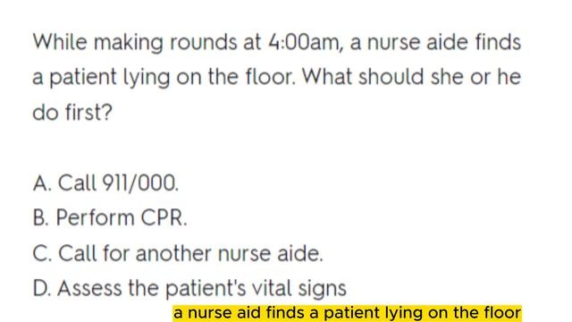 CNA WRITTEN TEST QUESTIONS 202360 Q&A смотреть онлайн