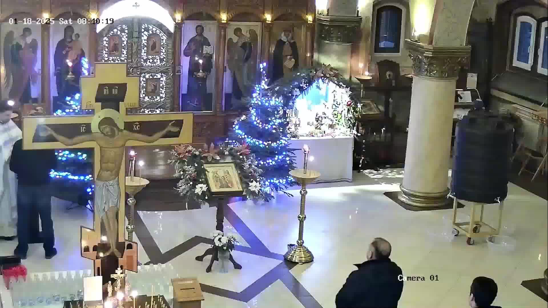 Божественная литургия, Вечерня. 18.01.2025 9-00. Великое освящение воды в 11-00. смотреть онлайн