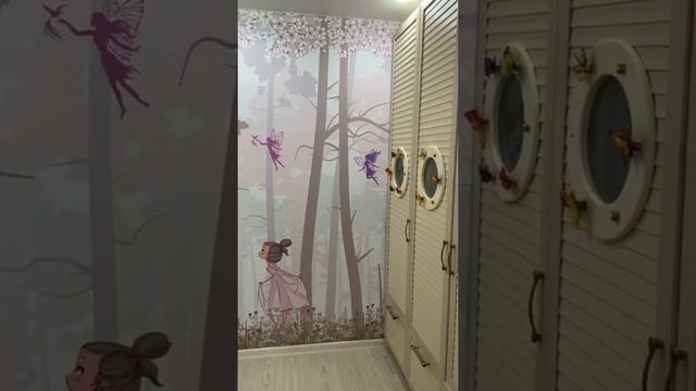 Фотообои принцесса и единорог в лесу (14-313) Видеоотзыв смотреть онлайн