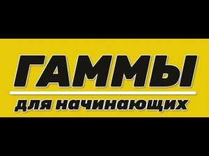 ГАММЫ. Видео-урок для начинающих. Аппликатура, упражнение для соединения двумя руками.