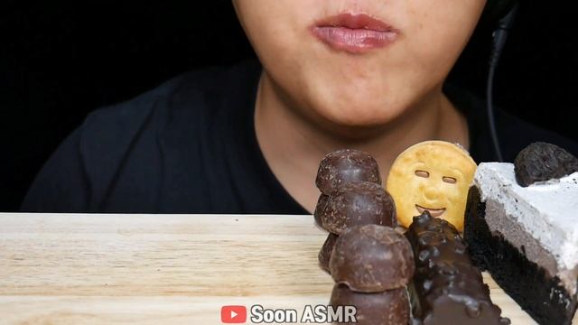 ASMR CHOCOLATE ICE CREAM + CHOCOLATE FEAST DESSERTS MUKBANG 초콜릿 아이스크림 디저트 먹방 EATING SOUNDS チョコレート