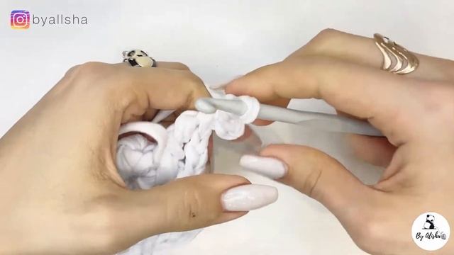 АНГЕЛ КРЮЧКОМ ИЗ ТРИКОТАЖНОЙ ПРЯЖИBY ALISHA