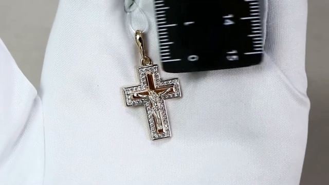 Золотая подвеска Красносельский ювелир с фианитом РПд2004 смотреть онлайн