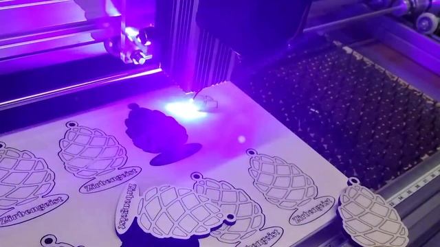 Cutting and engraving with NICHIA NUBM44 Laser Diode смотреть онлайн