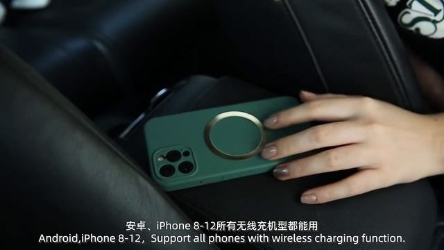 USAMS US-CD164 Ultra-Slim Magnetic 15W Car Wireless Charger for Car Home1 смотреть онлайн