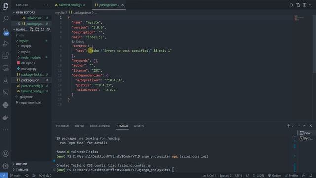Как на Джанго установить Tailwind CSS. Урок #11 Django 4 E-Commerce #python #django4 #djangoecomerce смотреть онлайн