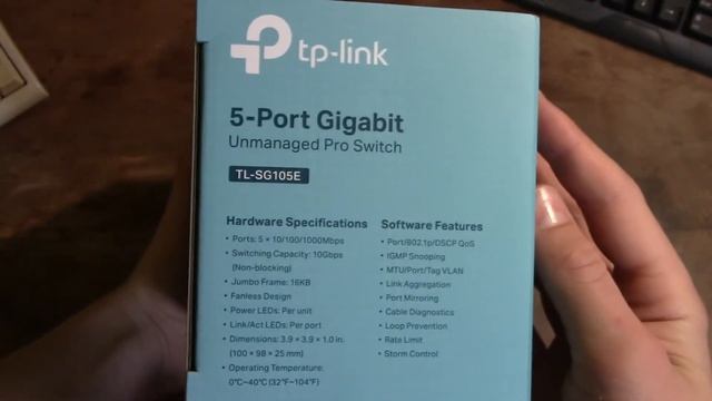 TP-Link TL-SG105E switch unboxing смотреть онлайн