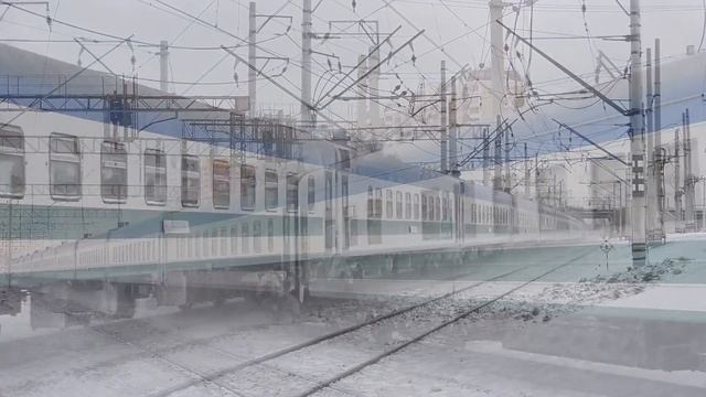 Электровоз ЧС7-277 с международным поездом Ташкент - Москва смотреть онлайн