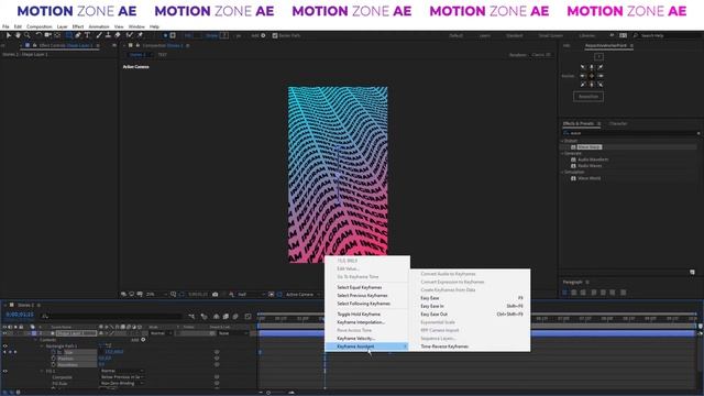 Модная типографическая сцена в AfterEffects смотреть онлайн