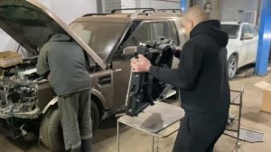 Самостоятельный Свап Land Rover Discovery!!! Тех часть. Установка двигателя Toyota 3uz-fe 6at!